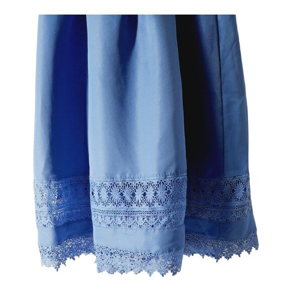 Chi Chi London Naila Halter Midi Dress Bridesmaid Prom Formal Baby Blue Size 10 - Picture 4 of 10